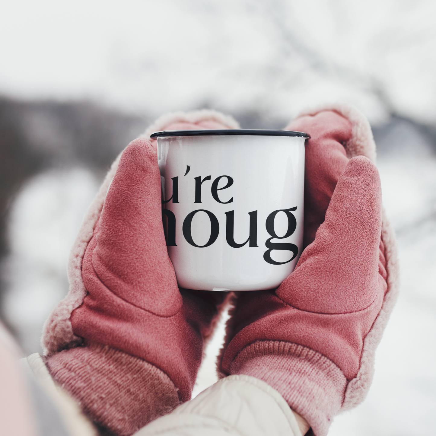SOE Enamel Mug - You're Enough